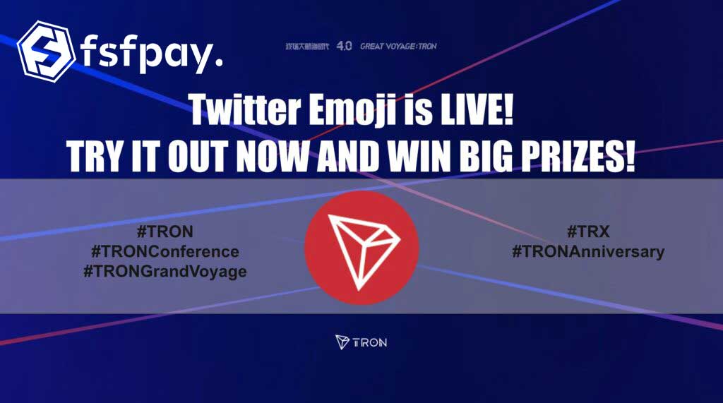 A Tron (TRX) a negyedik név a Twitter Hashtag Emoji segítségével